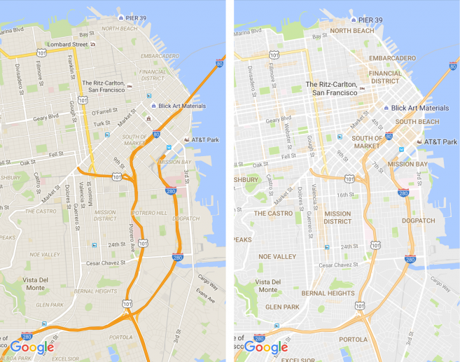 Google Maps mejora su apariencia y añade funcionalidades