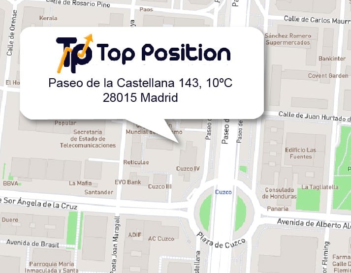 Localización de Top Position en Mapa de la Zona